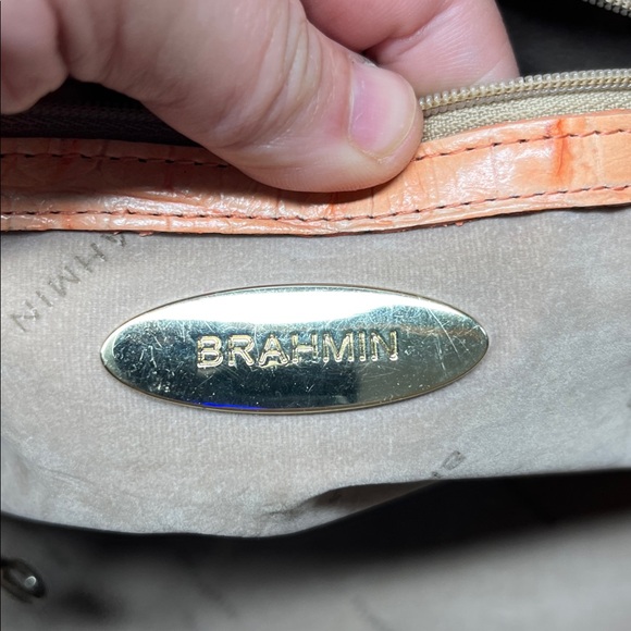 Brahmin Peach and Beige Shoulder Bag - Picture 6 of 16